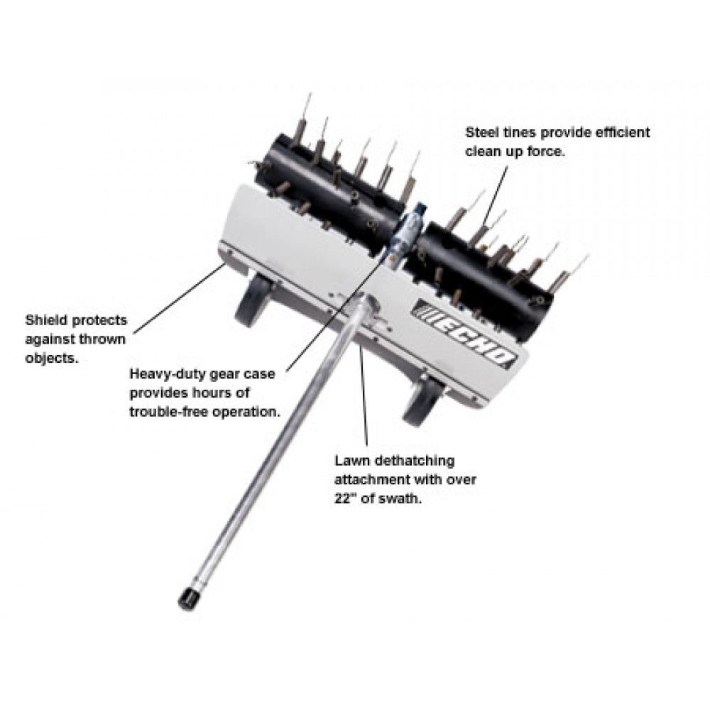 Echo PAS 22 in. Dethatcher Attachment Mower Source